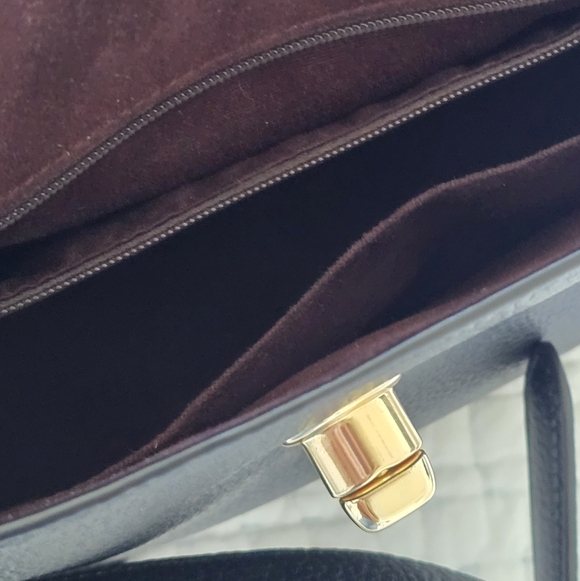 Coach C1557 Marlie Top Handle Leather Satchel/Shoulder Bag in Black - Picture 10 of 11